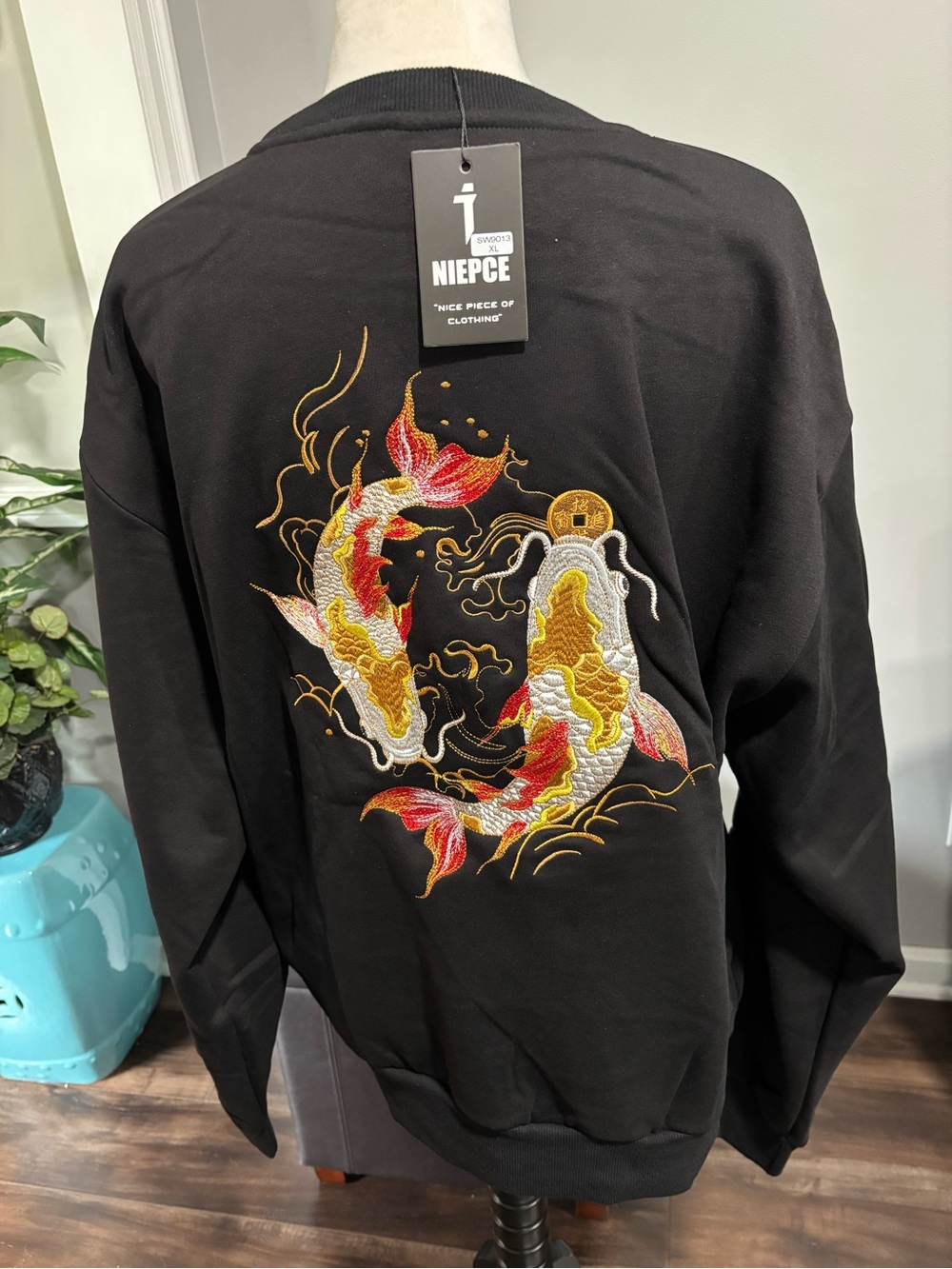 Niepce Japanese Embroidered Soft Sweatshirt New